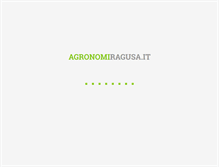Tablet Screenshot of agronomiragusa.it
